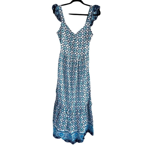 NWT Lucky Brand Women's Floral Tiered Maxi Dress Blue
White Size Large - Picture 2 of 12